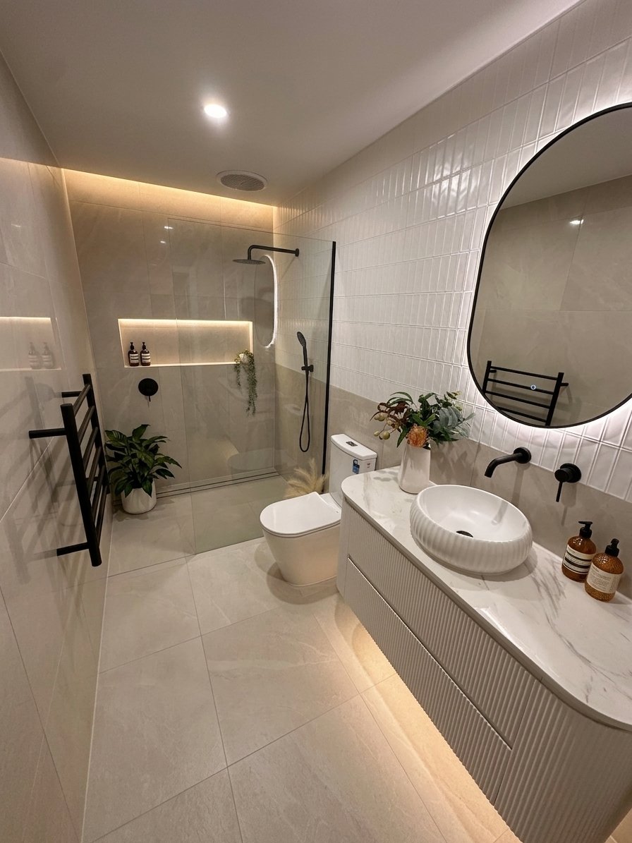 Serenity Refined: A Spa Sanctuary Home Bathroom
