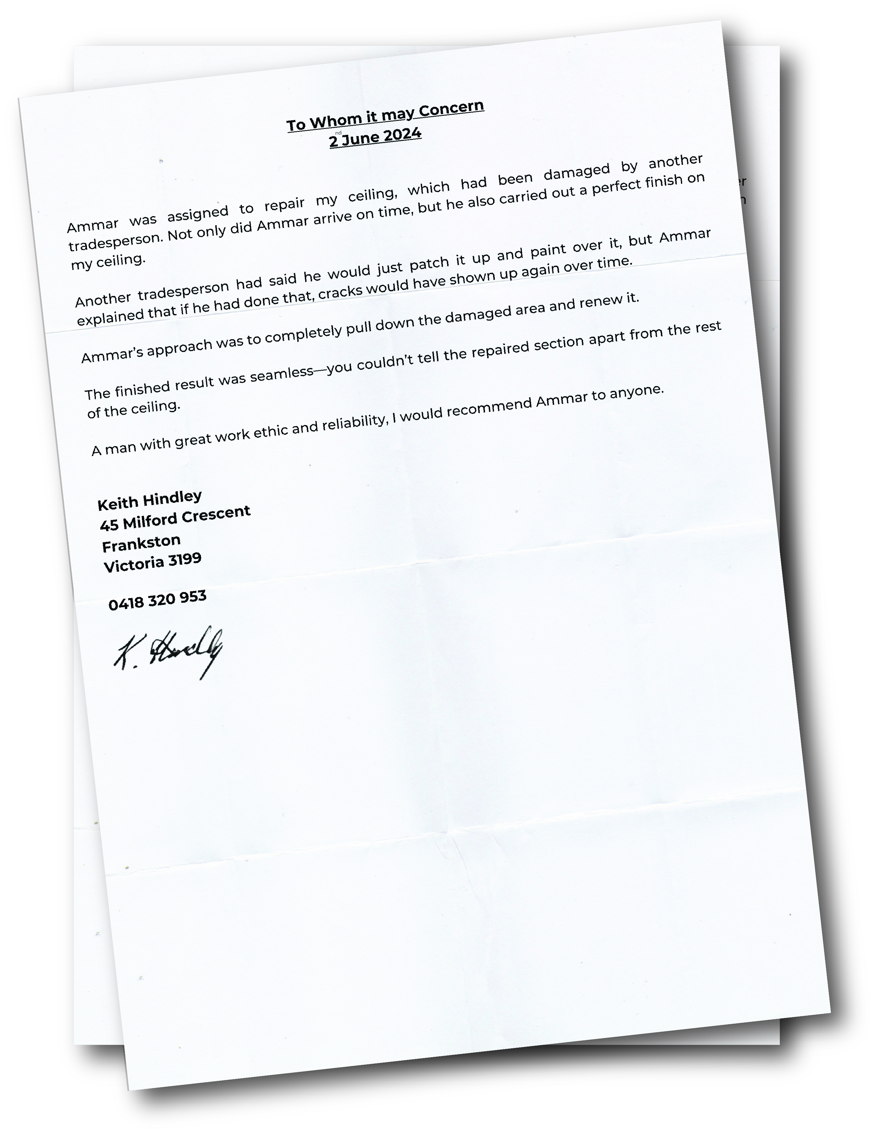 Reference Letter